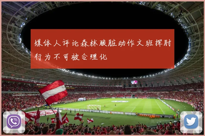 媒体人评论森林狼脏动作文班挥肘行为不可被合理化